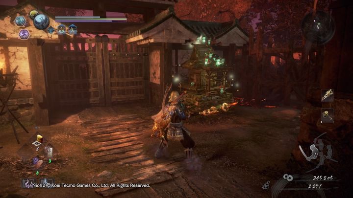 At the very top you will find the fourth Shrine and the door to the arena with the boss who disturbed you earlier - Daidara Bocchi - NiOh 2: The High Spirited Demon walkthrough - Main missions - NiOh 2 Guide