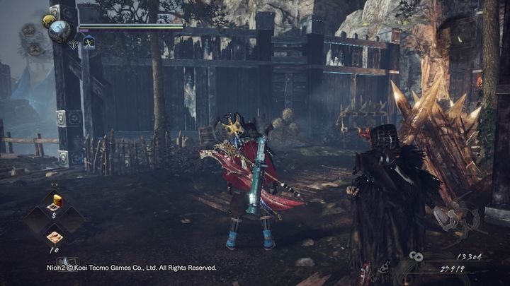 Once you have beaten these two soldiers, follow the main path up - Corpses and Ice | NiOh 2 Walkthrough - Main missions - NiOh 2 Guide