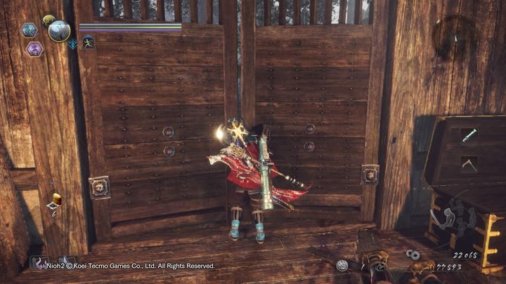 Behind it, you will encounter another challenging soldier, but this time it is a one-on-one fight - Corpses and Ice | NiOh 2 Walkthrough - Main missions - NiOh 2 Guide