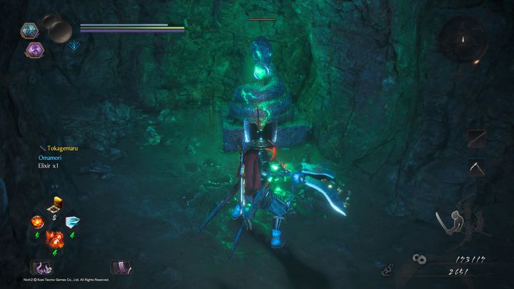 After defeating the Yoki, go and destroy the last statue, which will clear the site of poisonous water, which will make defeating Yatsunokami, the boss of the location, much easier (the area will not be filled with toxic water, which can make fighting the boss more difficult) - The Vipers Sanctum | NiOh 2 Walkthrough - Main missions - NiOh 2 Guide