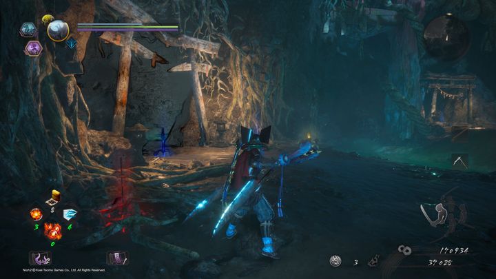 Descend down and go to the right side of the ladder - The Vipers Sanctum | NiOh 2 Walkthrough - Main missions - NiOh 2 Guide