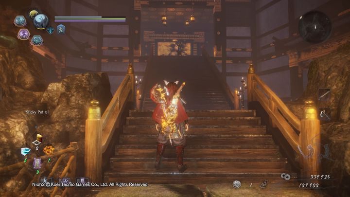 Step back to the stairs leading up to the top - youll find them in the middle of the location - NiOh 2: The Golden Castle walkthrough - Main missions - NiOh 2 Guide