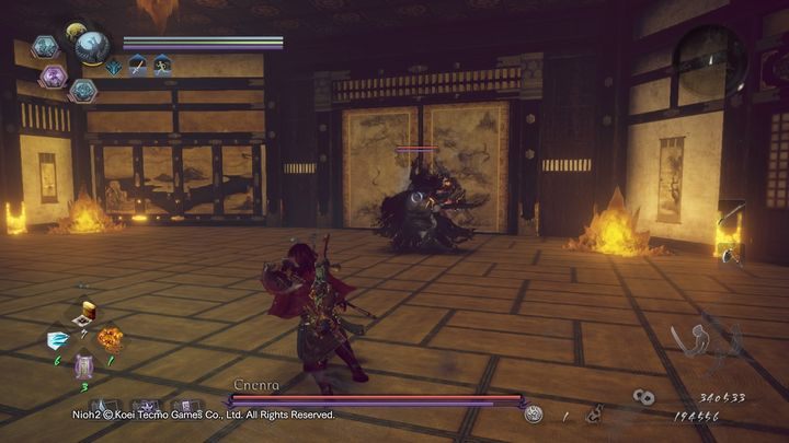 After defeating Enenra, head to the next room and take the stairs up - NiOh 2: The Golden Castle walkthrough - Main missions - NiOh 2 Guide