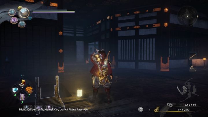 Climb the ladder and walk ahead to the next room - NiOh 2: The Golden Castle walkthrough - Main missions - NiOh 2 Guide