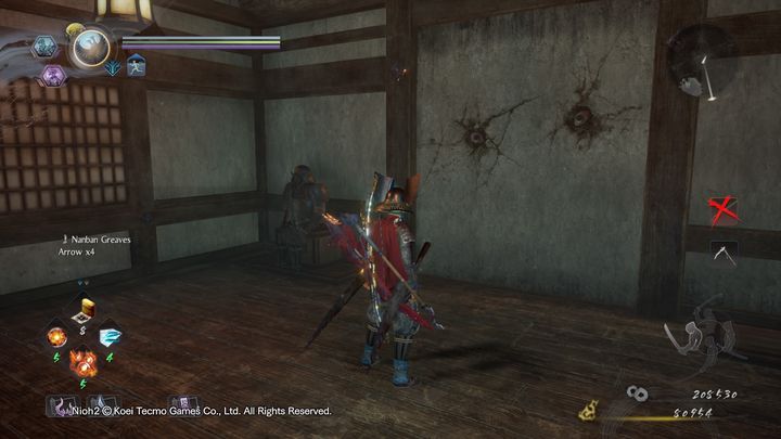 You can fight Yokai Nurikabe, but there is an easier way to defeat it - The Hollow Fortress | NiOh 2 Walkthrough - Main missions - NiOh 2 Guide