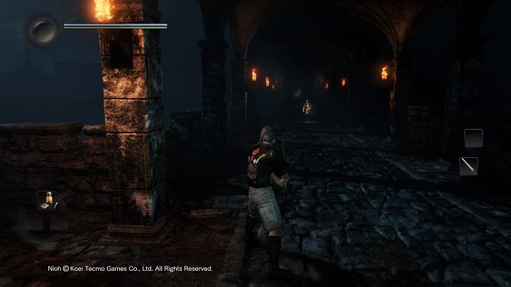 The staircase will lead you straight to the bridge that can be seen on the screenshot - The Man with the Guardian Spirit | Main missions | NiOh - Main missions - NiOh Game Guide