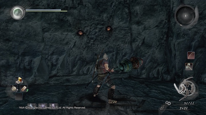 Walk over the wooden plank, down the location - Deep in the Shadows | Main missions | NiOh - Main missions - NiOh Game Guide