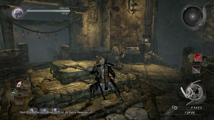 The road leads to the chamber that can be seen on the picture above - The Spirit Stone Slumbers | Main missions | NiOh - Main missions - NiOh Game Guide