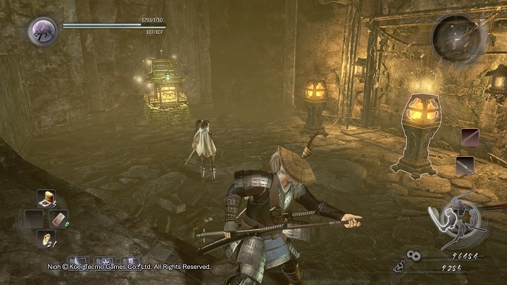 Use the Shrine and speak with the woman near the gate - The Spirit Stone Slumbers | Main missions | NiOh - Main missions - NiOh Game Guide