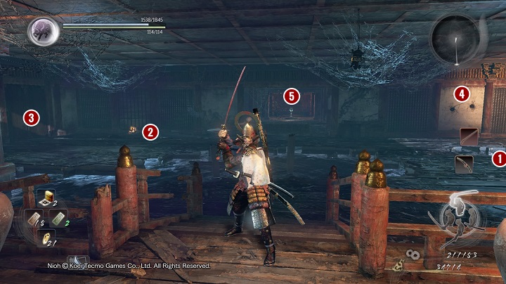 In order to proceed further you must follow the path that leads right [1] - The Ocean Roars Again | Main missions | NiOh - Main missions - NiOh Game Guide