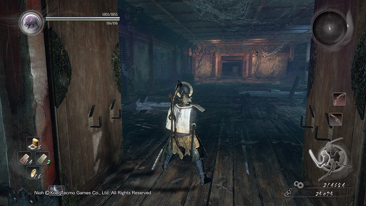 Jump down, use the Shrine and follow the only available path that leads to the door - The Ocean Roars Again | Main missions | NiOh - Main missions - NiOh Game Guide