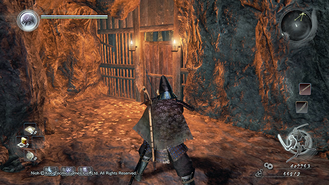 Behind this door you can find another crystal that you must destroy - The Demon of Mount Hiei | Main missions | NiOh - Main missions - NiOh Game Guide