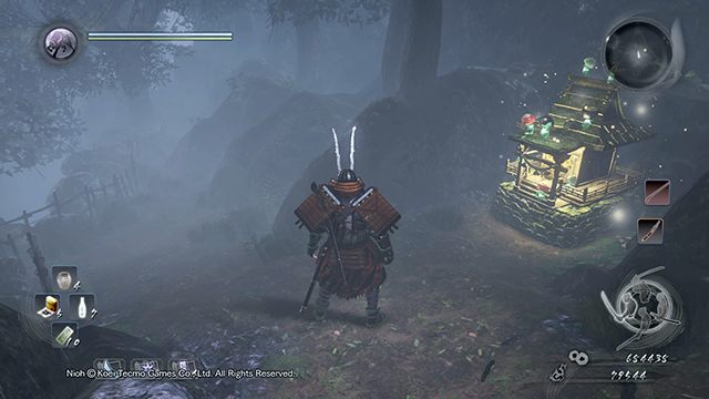 The mission starts near a shrine - Memories of Death Lilies | Main missions | NiOh - Main missions - NiOh Game Guide