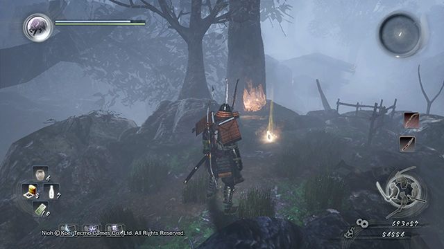After dropping the trees you will unlock a shortcut - Memories of Death Lilies | Main missions | NiOh - Main missions - NiOh Game Guide