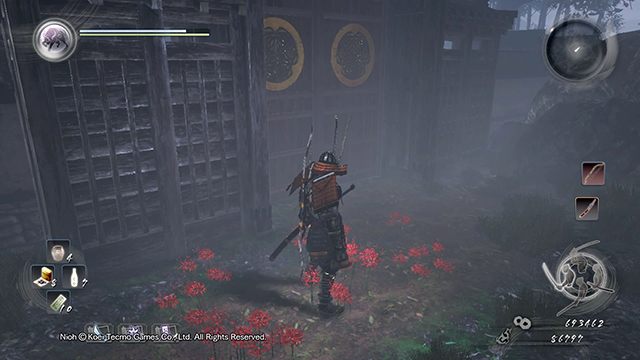 After opening the gate you will enter a yard - Memories of Death Lilies | Main missions | NiOh - Main missions - NiOh Game Guide