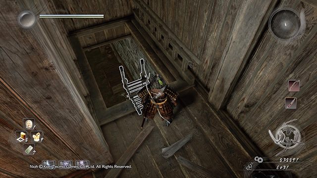 A shortcut that leads to the shrine - The Defiled Castle | Main missions | NiOh - Main missions - NiOh Game Guide