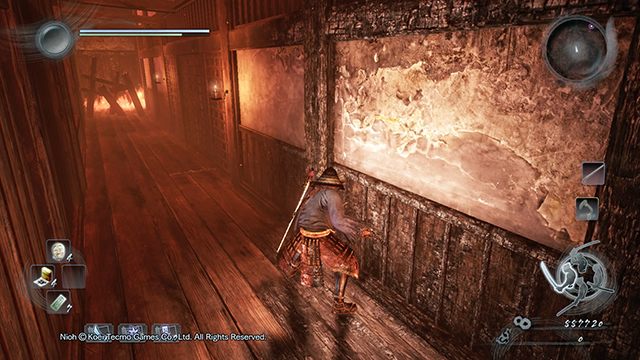 Behind this door you will find the boss - Immortal Flame | Main missions | NiOh - Main missions - NiOh Game Guide