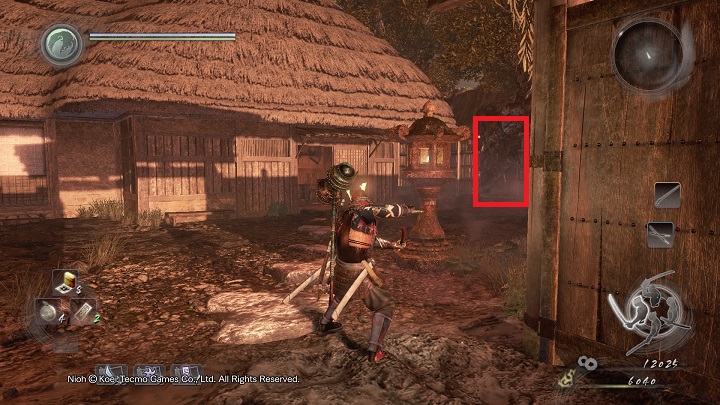 The residence surroundings are not too well-guarded, which is why you can easily collect all of the items around - Death to Bandits | Side missions | NiOh - Side missions - NiOh Game Guide