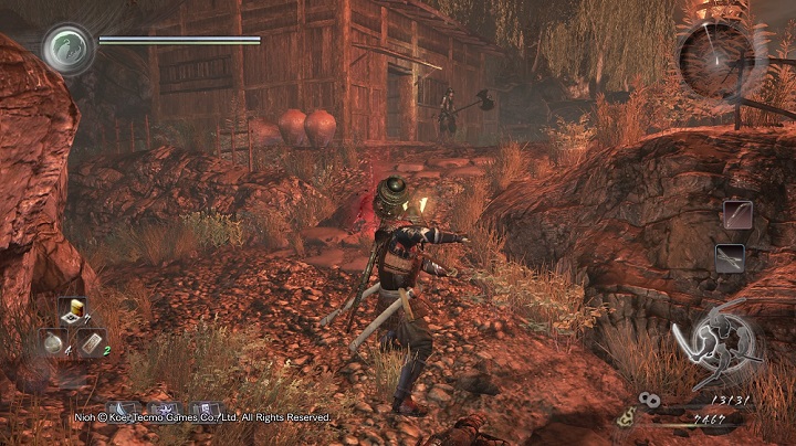 Go towards the beach along the small gorge - Death to Bandits | Side missions | NiOh - Side missions - NiOh Game Guide