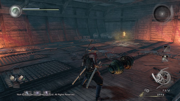 Finally, the opponent will fall to the ground - Onryoki | NiOh Boss Encounters - Boss Encounters - NiOh Game Guide