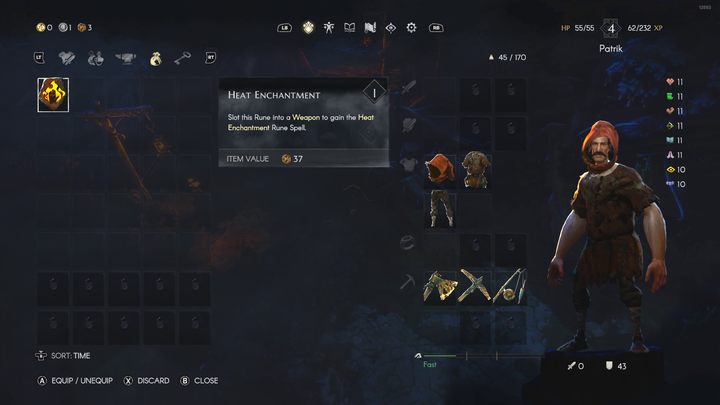 If you have a weapon in your inventory that you don't plan to use, a good idea would be to extract any runes that it may have out of it - No Rest for the Wicked: How to upgrade weapons? - FAQ - No Rest for the Wicked Guide