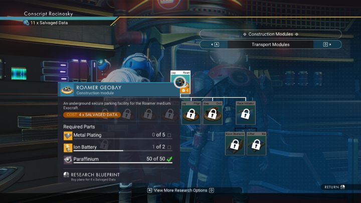 You will be able to move faster around the planet with an Exocraft - you can buy the blueprint at the Anomaly station for 4 Salvage Data - No Mans Sky 2022: Planet - exocraft, maps, signal booster - No Mans Sky: Exploration - No Mans Sky Game Guide