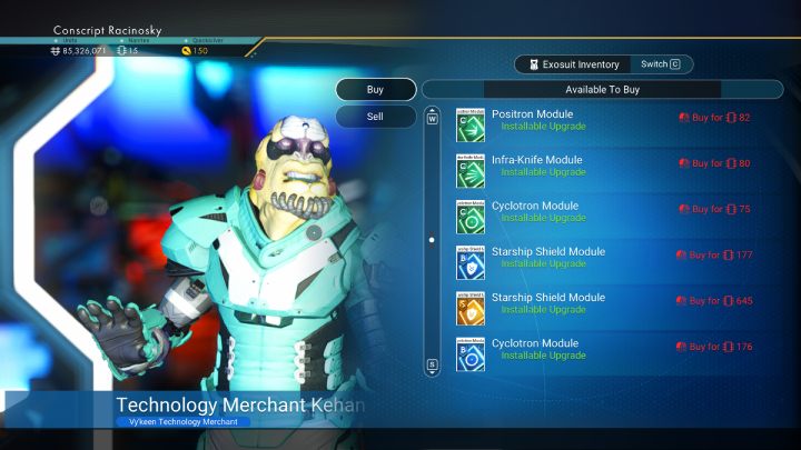 Different space stations offer different prices for the same blueprints - No Mans Sky 2022: Ship - No Mans Sky: Upgrades - No Mans Sky Game Guide