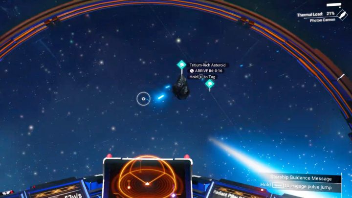 When traveling through space, it is also worth using the scanner to discover asteroids - No Mans Sky: System - exploration, pirates, asteroids - No Mans Sky: Exploration - No Mans Sky Game Guide