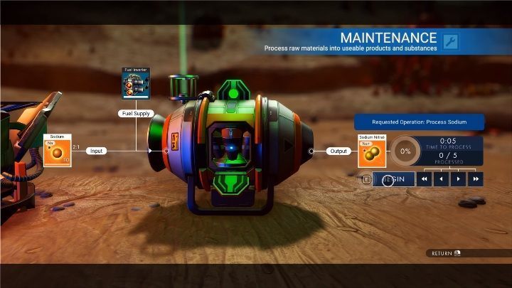 Uranium can also be obtained by using a portable refinery machine - No Mans Sky NEXT: How to get Cobalt, Uranium and Oxygen? - No Mans Sky NEXT: Basic information - No Mans Sky Game Guide