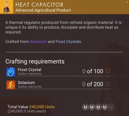 In order to create the heat capacitor, you need the blueprint first - No Mans Sky NEXT: Heat Capacitor - No Mans Sky NEXT: Basic information - No Mans Sky Game Guide