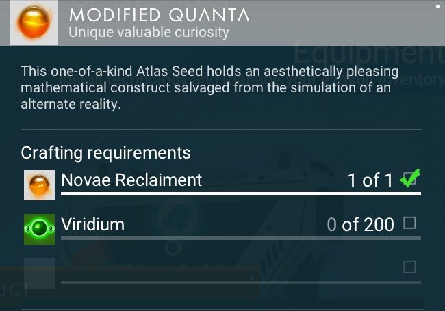 In order to create this element, you need 1 novae Raclament and 100 units Indiom - No Mans Sky: Crafting, all items - No Mans Sky: Atlas Path - No Mans Sky Game Guide