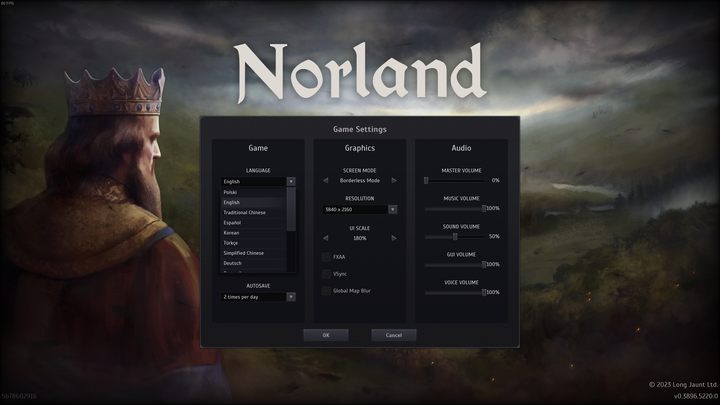 Changing the language version in Norland is very simple - Norland: Language versions - Appendix - Norland Guide