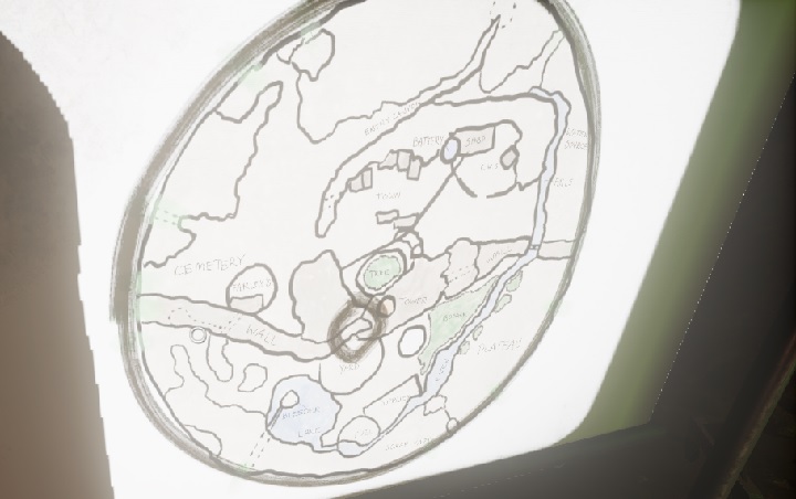 This will mark an area on the map - Mofang beam and Farleys house | Walkthrough - Walkthrough - Obduction Game Guide