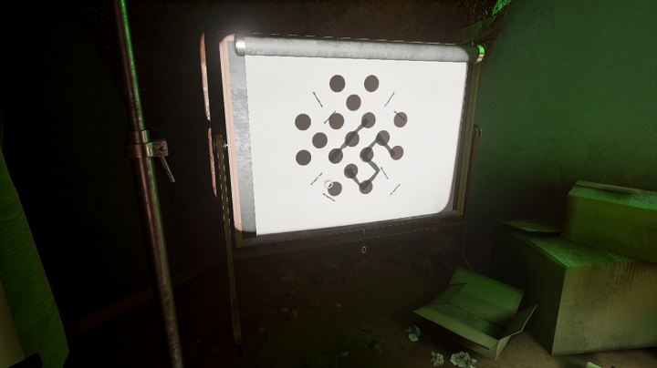 Change the frame to the one that displays dots - Mofang beam and Farleys house | Walkthrough - Walkthrough - Obduction Game Guide