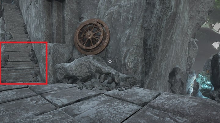 After returning from the ruins, leave the room and turn left - Kaptar ruins, shortcuts, and Farleys bedroom | Walkthrough - Walkthrough - Obduction Game Guide