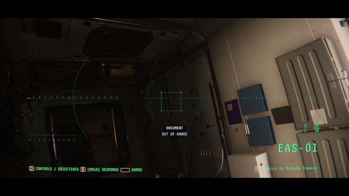 Switch back to SPHERE and move to EAS-01 - Observation: Reactor - walkthrough, level 2 - Walkthrough - Observation Guide