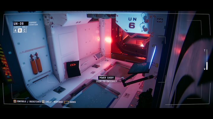 In UN-06, you will find a laptop disconnected from a power source - Observation: Center - walkthrough, level 4 - Walkthrough - Observation Guide