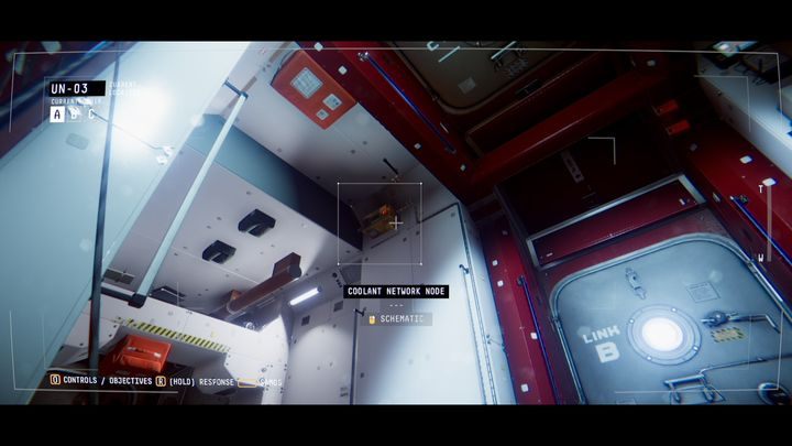In the same room, you will find three devices called COOLANT NETWORK NODE - Observation: Center - walkthrough, level 4 - Walkthrough - Observation Guide