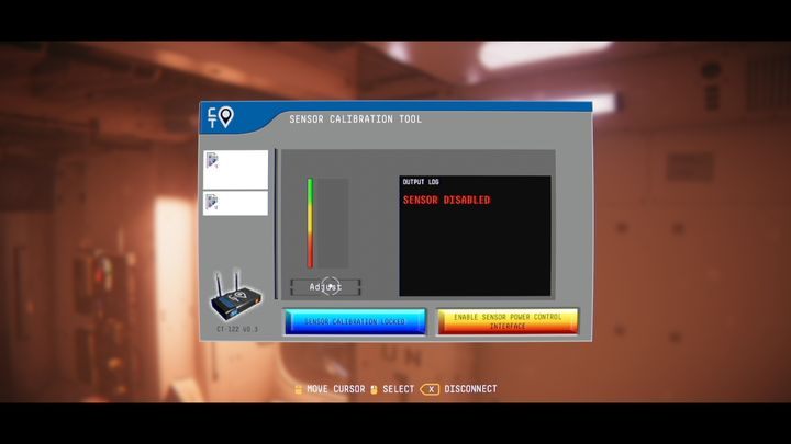 Connect to the device on the wall called CREW TRACKING SENSOR - Observation: Center - walkthrough, level 4 - Walkthrough - Observation Guide