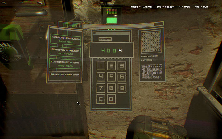 Three digits of the code can be learned by hacking, but the last one you must discover yourself - Get out of the basement | Case #405 Walkthrough - Case #405: Finding Adam - Observer Game Guide