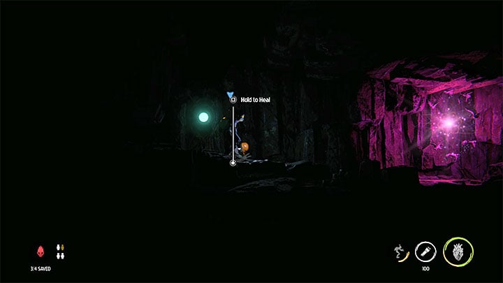 We leave the secret area and move on - Oddworld Soulstorm: Meeting with the Keeper, the Sanctum - guide, walkthrough description - 12: The Sanctum - Oddworld Soulstorm Guide