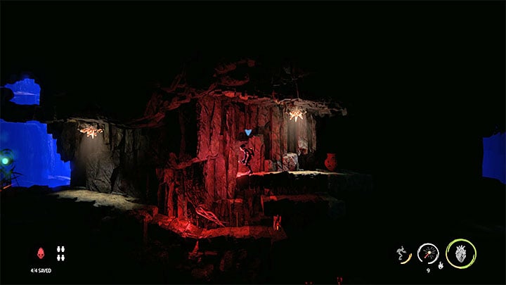 When going down the shaft, you must skip two pressure plates - Oddworld Soulstorm: Finding Fragons Eye, The Sanctum - walkthrough - 12: The Sanctum - Oddworld Soulstorm Guide