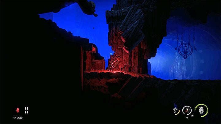 A little further, you will notice another pressure plate and you need to jump over it - Oddworld Soulstorm: Finding Fragons Eye, The Sanctum - walkthrough - 12: The Sanctum - Oddworld Soulstorm Guide