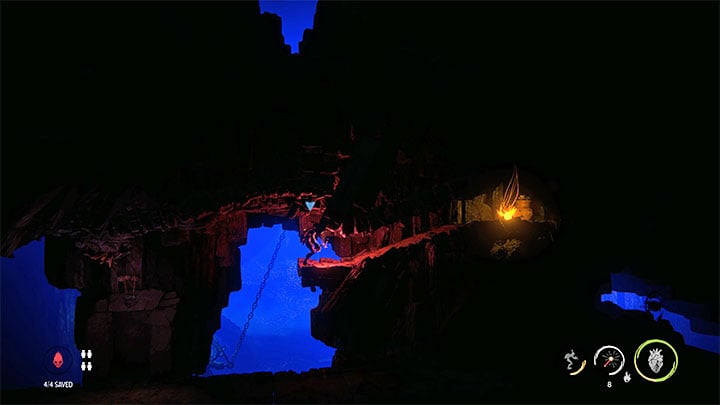 Go to the upper right passage, shown in a short cut-scene - Oddworld Soulstorm: Finding Fragons Eye, The Sanctum - walkthrough - 12: The Sanctum - Oddworld Soulstorm Guide