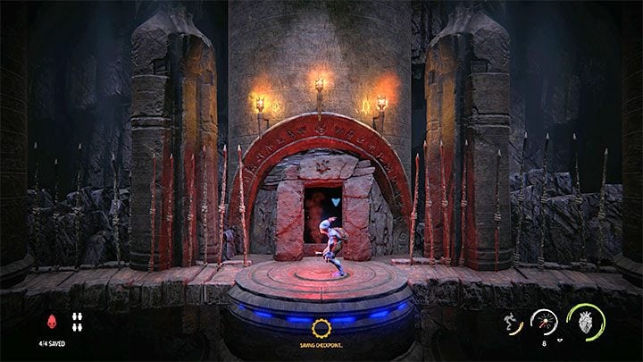 After completing all three tasks, return to the Trial Chamber - Oddworld Soulstorm: Finding Fragons Eye, The Sanctum - walkthrough - 12: The Sanctum - Oddworld Soulstorm Guide