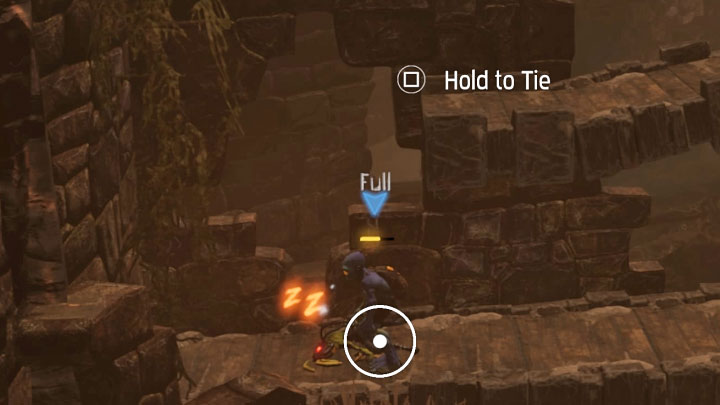 Tying - this action becomes available once we temporarily stun a Slig or if Abe managed to sneak up on a sleeping opponent - Oddworld Soulstorm: Playthrough with no kills - is it possible? - FAQ - Oddworld Soulstorm Guide