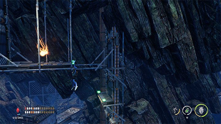 After passing the checkpoint, go alone to the right - Oddworld Soulstorm: Bypassing security, Necrum - walkthrough - 10: Necrum - Oddworld Soulstorm Guide