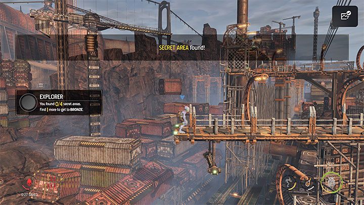 Go a little bit to the left of the portal we just activated - Oddworld Soulstorm: Reaching the Security Station by crane - walkthrough - 15: The Yards - Oddworld Soulstorm Guide