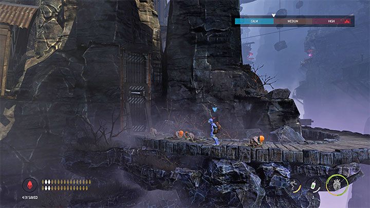 These are not all the attractions of the secret area - Oddworld Soulstorm: Crossing the valley on the lift, Sorrow Valley - walkthrough - 5: Sorrow Valley - Oddworld Soulstorm Guide