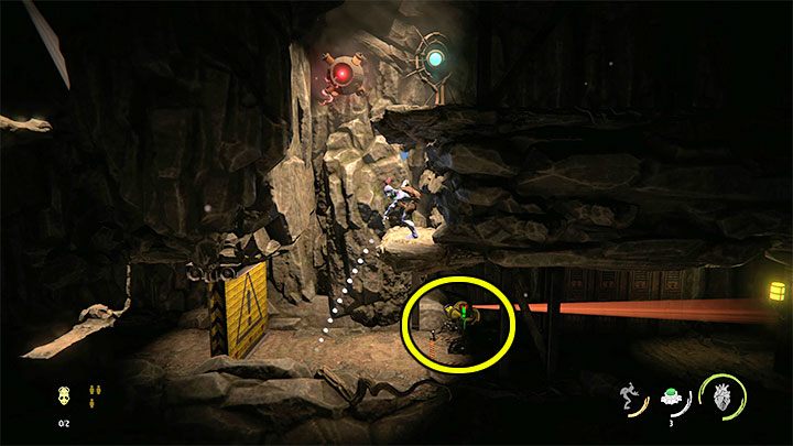 The first Slig you encounter after entering the mine has the secret - Oddworld Soulstorm Guide